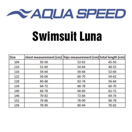 Детски Бански AQUA SPEED Swimsuit Luna Junior 24 522563 309-JR изображение 3